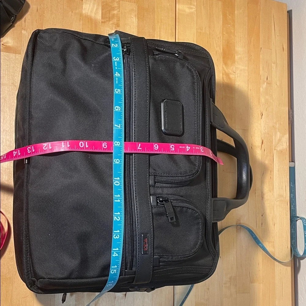 TUMI Alpha Expandable Organizer Laptop Brief - Black